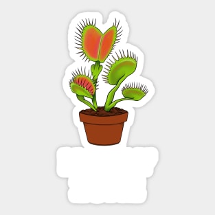 NO FLY ZONE Carnivorous Plant Gift Venus Fly Trap Sticker